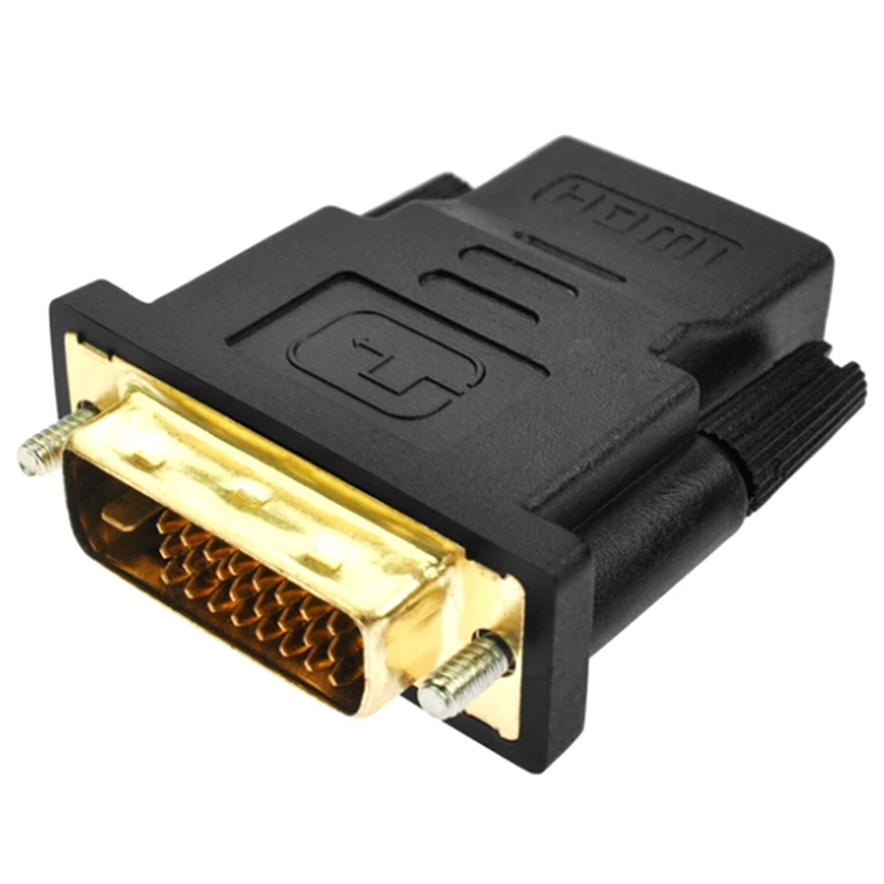 

Amkle DVI 24+1 Pin to HDMI Adapter Converter Gold Plated Male DVI 24+1 to Female HDMI Converter 1080P for PC PS3 Projector HDTV