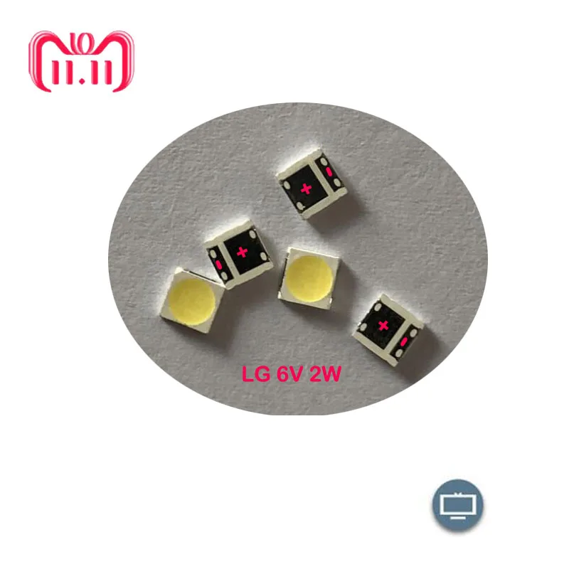 2018 new 40PCS 2W 6V 240ma 3535 LED SMD For LG Innotek Cool White LCD TV Back Light Beads TV Backlight Diode Repair Application 2018 new 40PCS 2W 6V 240ma 3535 LED SMD For LG Innotek Cool White LCD TV Back Light Beads TV Backlight Diode Repair Application