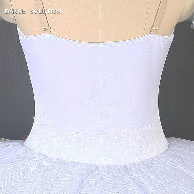 7 слоев плиссированный Тюль лебедь Белый балетная пачка для взрослых женщин балерина костюм для танцев профессиональные танцевальные пачки BLL078