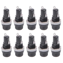 10 шт. AC 250 В 15A электрическая панель установлен 5x20 мм Держатель предохранителя для радио авто стерео L15