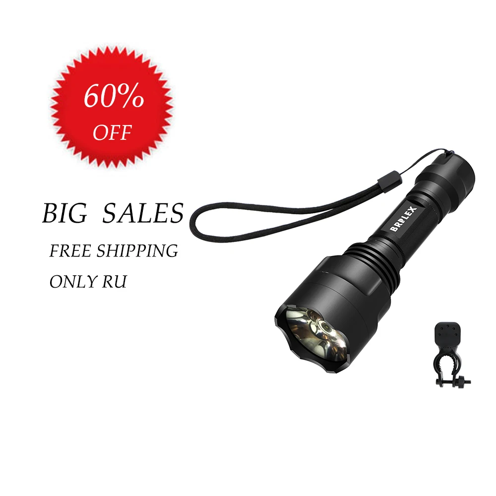 

BRILEX LED Flashlight USB Torch Tactical Flashlight 18650 Flash Light LED Lamp Lights Powerful Black Q5 5W 3 Modes Flashlights