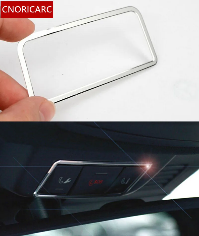 

CNORICARC Aluminium alloy Car Roof SOS function key decorative frame cover trim for Mercedes Benz GL ML 320 350 400 Car styling