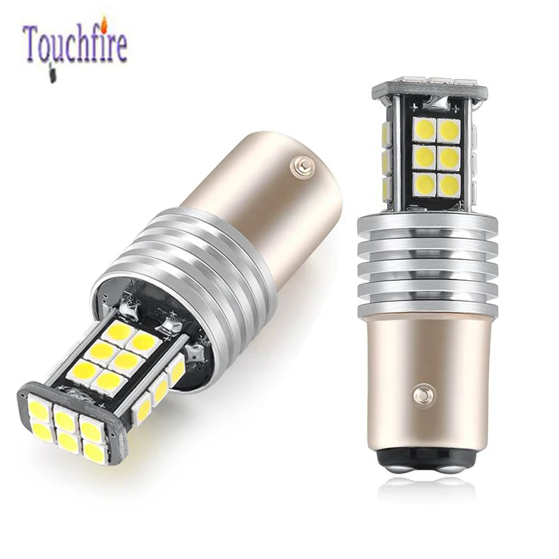 Автомобильная лампа T15 W16W 7440 7443 P21W Canbus 2 шт. 3030SMD 24LED стоп сигнал заднего хода белый