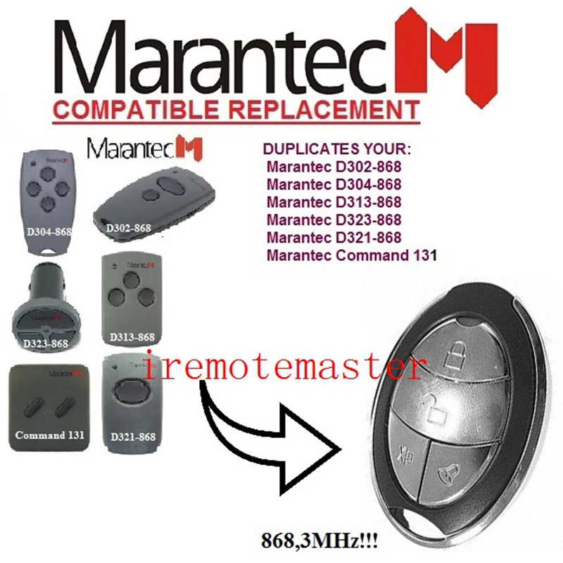

10pieces FOR MARANTEC remote control 868.3mhz FINE