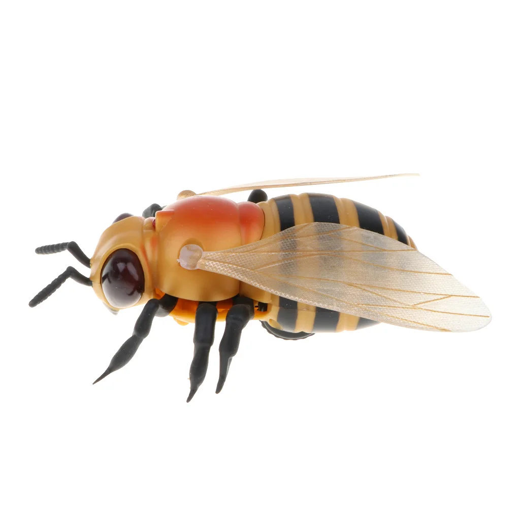 Infrared Remote Control Realistic Fake Bee RC Reptile Insects Prank Toy Practical Joke Scary Trick - Party Christmas & Halloween