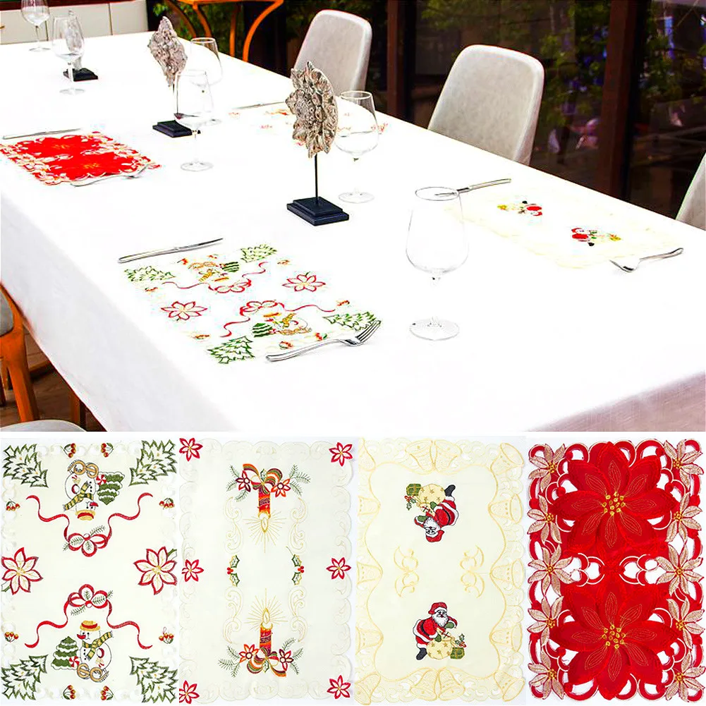 عيد الميلاد مفرش طاولة عيد الميلاد حزب عشاء الجدول الديكور أدوات المائدة المنزل ديكور سانتا الجدول غطاء للأطفال هدايا عيد الميلاد