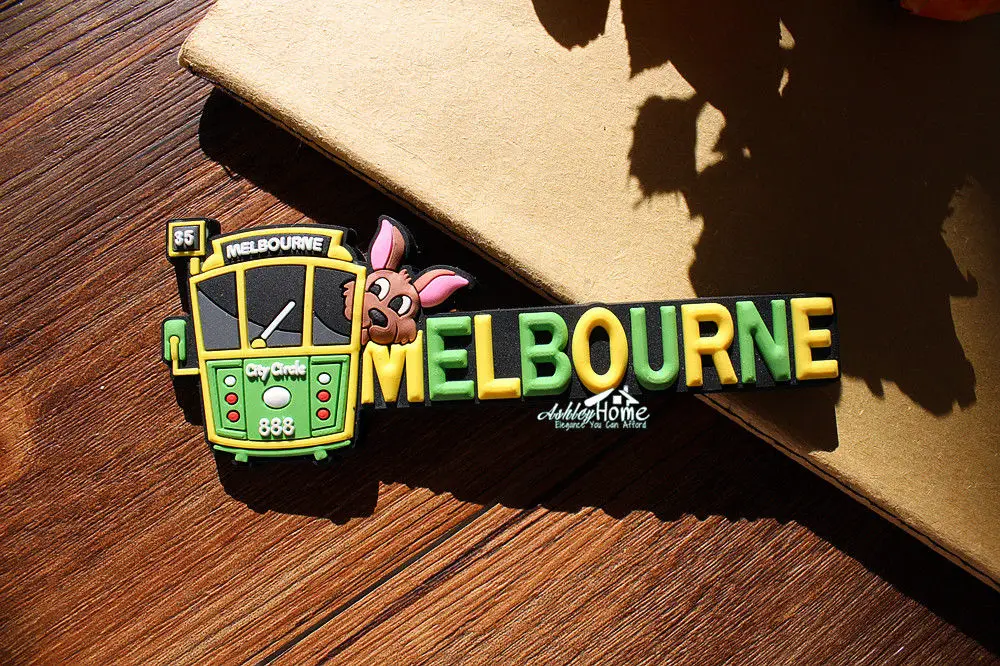 Australia Melbourne City Circle Tourist Travel Souvenir 3D Rubber