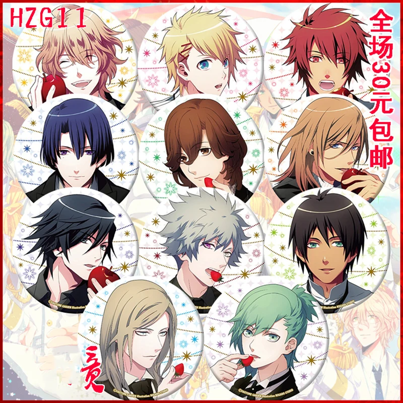 ZXFJXR 58 мм игра Uta No Prince Sama Tomoch Ijirikawa Masato брошь на рюкзак Kurusu Syo Tokiya/hayato Значки
