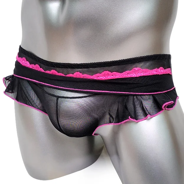 Сексуальное Wetlook прозрачное мужское кружевное платье Sissy нижнее белье для геев