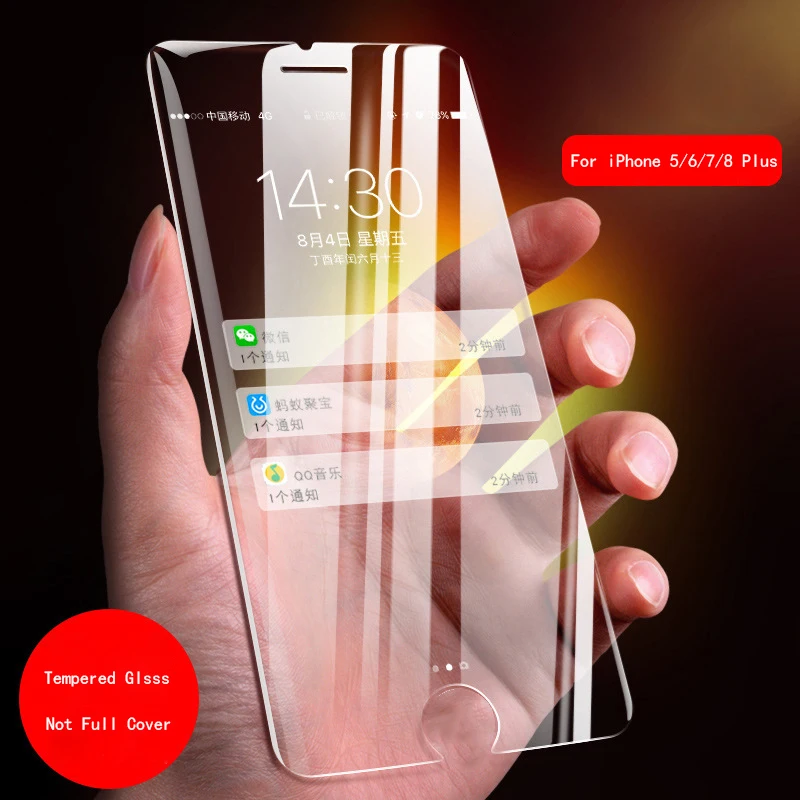 Goede Voor iPhone 6 6 s Plus Op Screen Protector 2.5D 0.26mm 9 H Gehard Glas Voor iPhone 7 7 plus 8 8 Plus 5 5 s SE 6 6 s Protector Film
