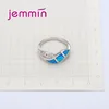 Bague en argent Sterling 925 pour femmes, nouveau Design, mosaïque en forme de vague de cors, opale spéciale, cristal, bijoux, accessoire pour femmes ► Photo 2/6