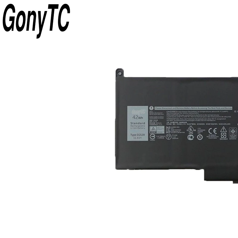 Новый оригинальный аккумулятор DJ1J0 для ноутбука DELL Latitude 12 7000 7280 7380 7480 11 4