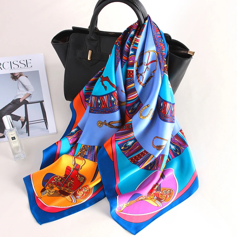 КИТАЙСКИЙ шарфы из чистого шелка квадратные Echarpes Foulard бандана шарф и обертывания Роскошные брендовая Шаль женские накидки Hijabs Шелковый шарф