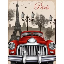 Сделай Сам, полный, алмазная вышивка, парижский пейзаж, фото на заказ, алмазная живопись, вышивка крестиком, 3D, Алмазная мозаика, Декор, Рождество JS812