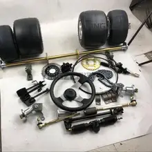 Картинг ATV UTV тормозной диск звездочка задняя ось поворотные кулаки колеса галстук стержень маятник с 11x7. 10-5 10x4. 45-5 колеса