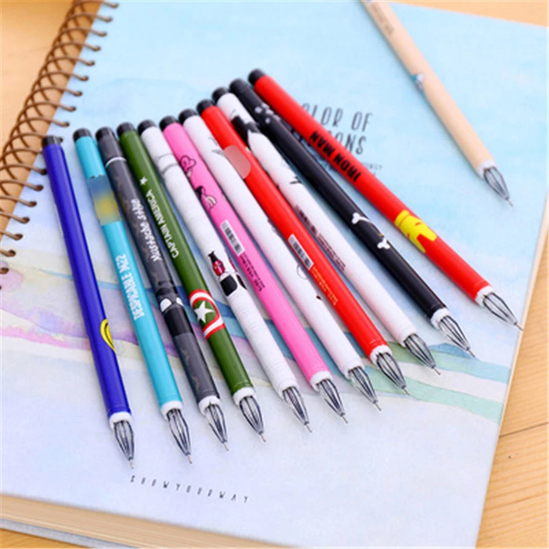 

DL South Korea stationery creative pen lovely printing drill stone pen creative black pen