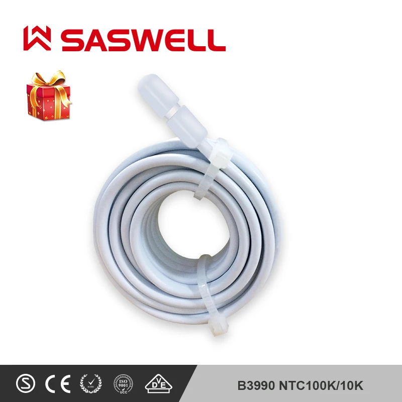 

SASWELL 10K Temperature Sensor Probe for Floor Heating Room Thermostat B3977 NTC 10K/B3990NTC100K