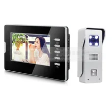 DIYSECUR Video Door Phone Intercom System 7″ Color LCD Monitor 700TVL CMOS Camera 1 v 1