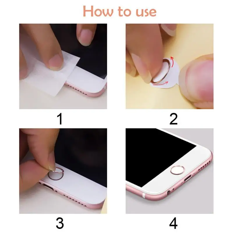 Универсальная наклейка на кнопку Touch ID Home для iPhone 6 6S 7 8 Plus 5S 5C SE отпечатков пальцев