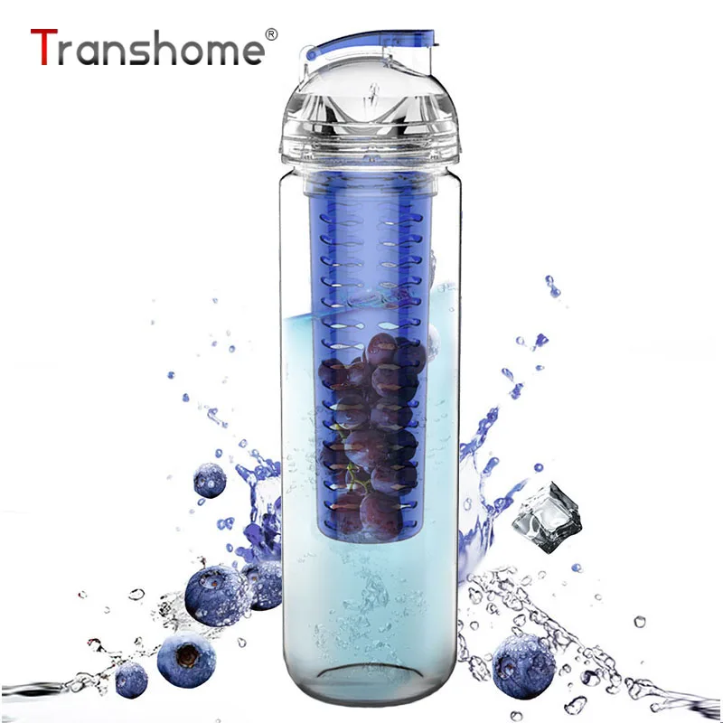 Transhome Fruit Lemon Juice Water Bottle 700ml Fruit Infuser Lemon Juice Bottle Water Bottle