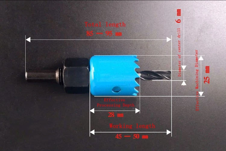 5/8/13Pcs Woodworking Hole Saw Cutting Set New Wood PVC Drilling Tool High Quality Carbon Steel 4 Color 19-127mm Mandrels Set