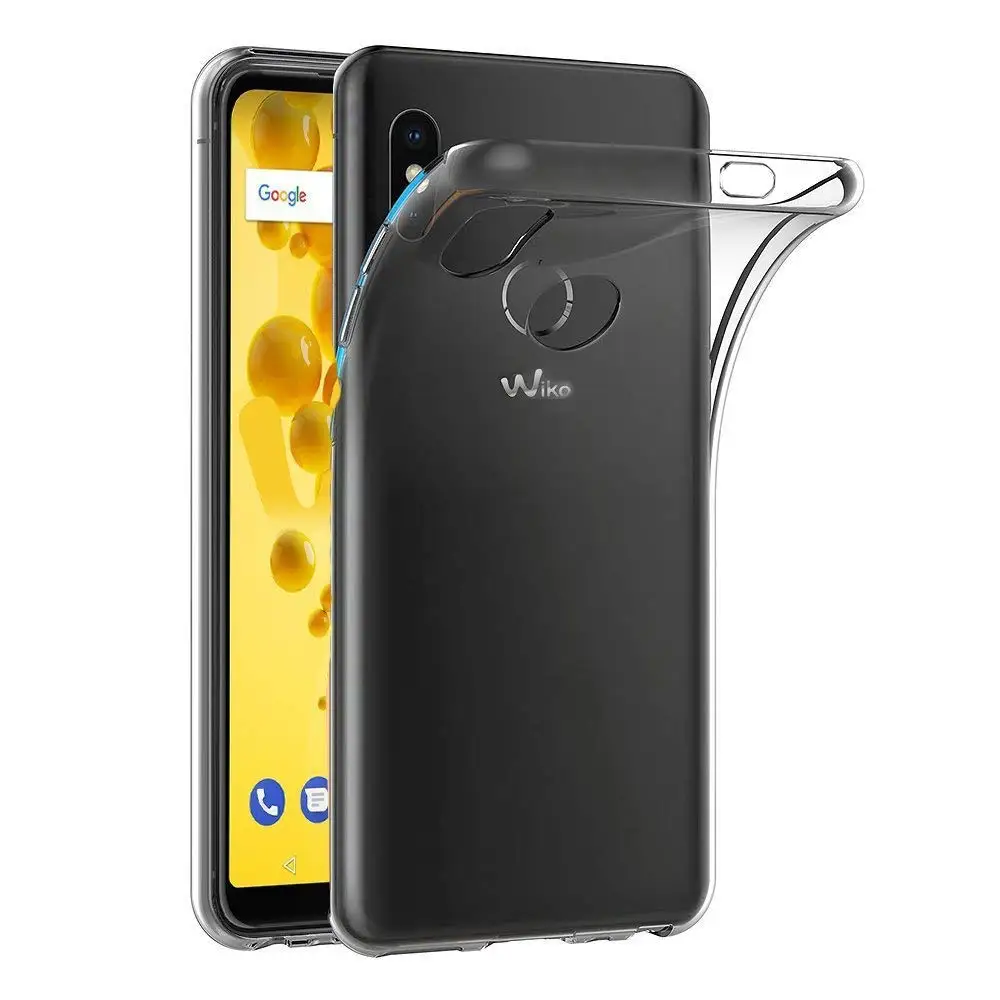 Прозрачный чехол для Wiko View2 Мягкий ТПУ силиконовый гелевый прозрачный Coque/чехол