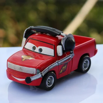 

Pixar Cars No.95 Lightning McQueen Trunk With Headset Diecast Metal Toy Car 1:55 Loose Brand New Truck For Kid Toys