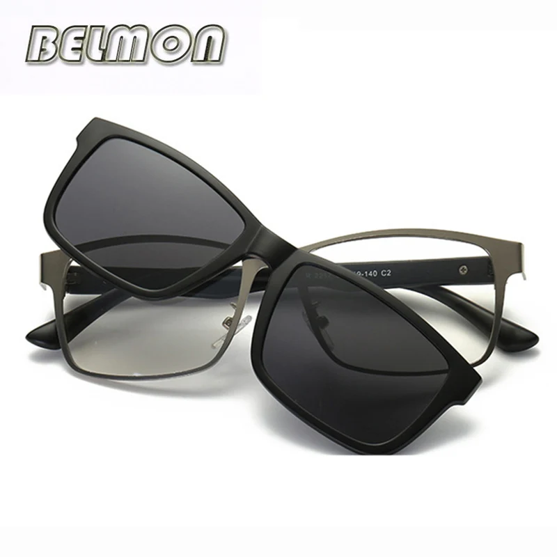 

Optical Eyeglasses Frame Men Women Clip On Magnets Polarized Sungllasses Myopia Glasses Spectacle Frame For Male Female RS220