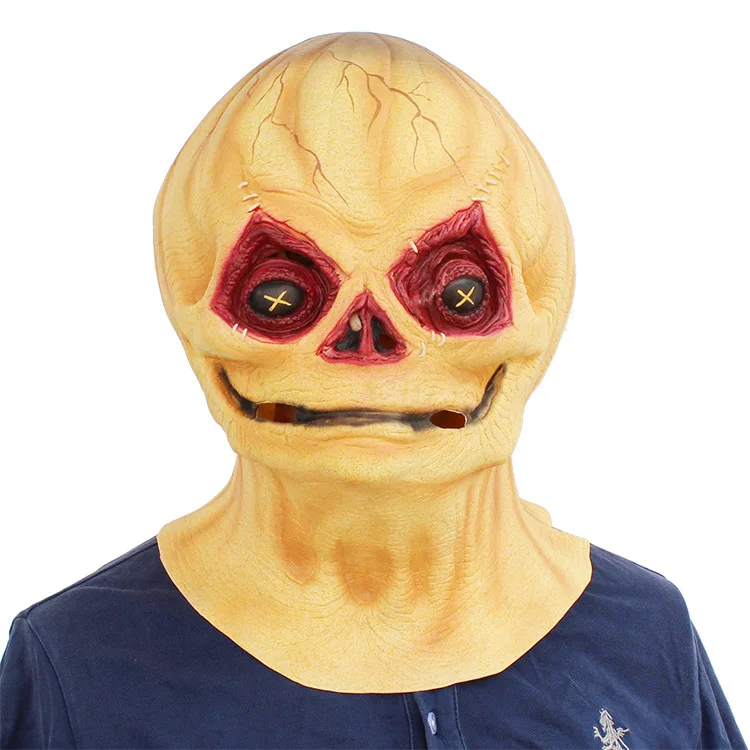 Scary Skull Full Face Latex Masks Funny UFO Alien Mask Halloween Horror Mascara Cosplay Mask For Halloween Easter Party Props