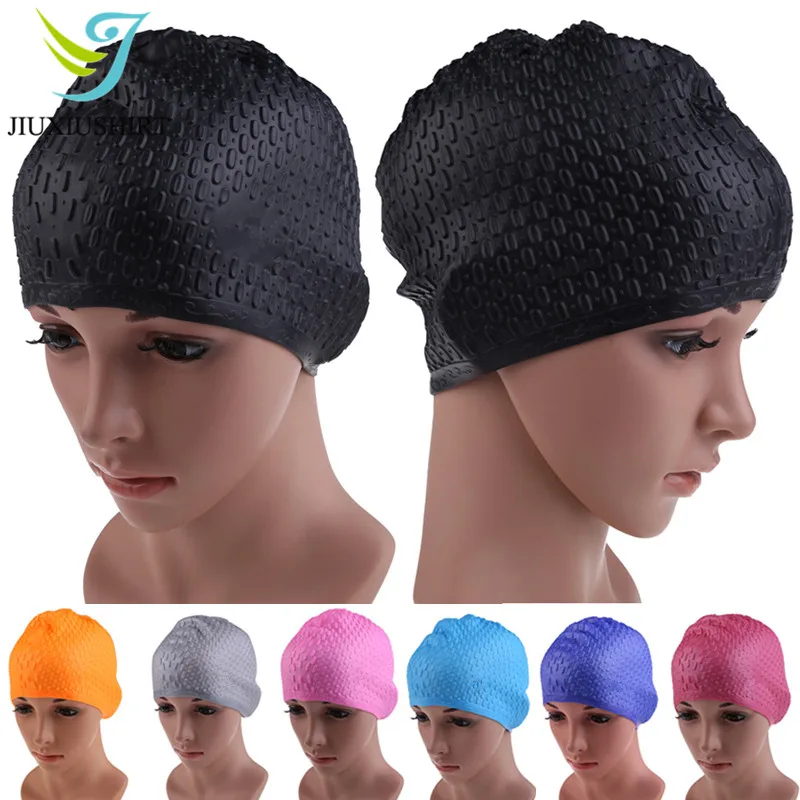 

Silicone Waterproof Swimming Caps Comfortable UV Protect Swimming Hat For Adult Men Women Youth Junior Kids 5 Colors