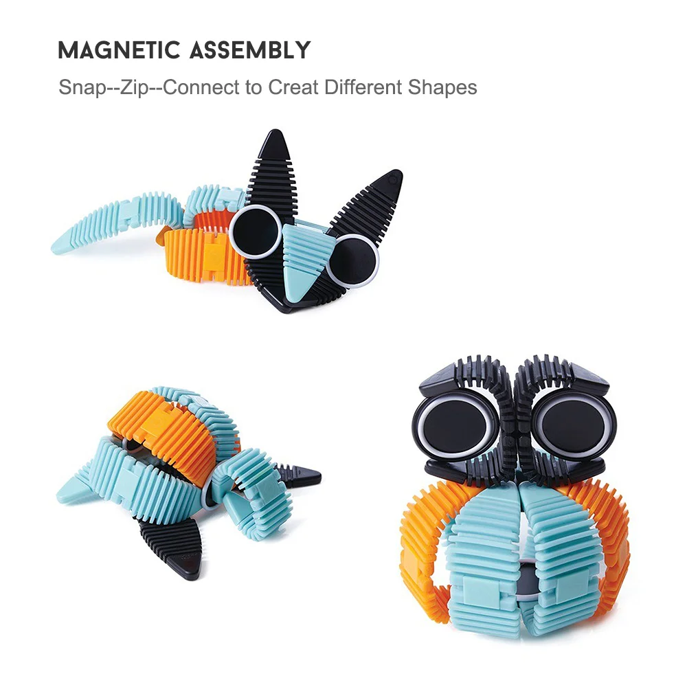 

34pcs Flexible Magnetic Construction Designer Kit Assembly 2D 3D Puzzle Block Enlighten Bricks Set Educational Toys for children