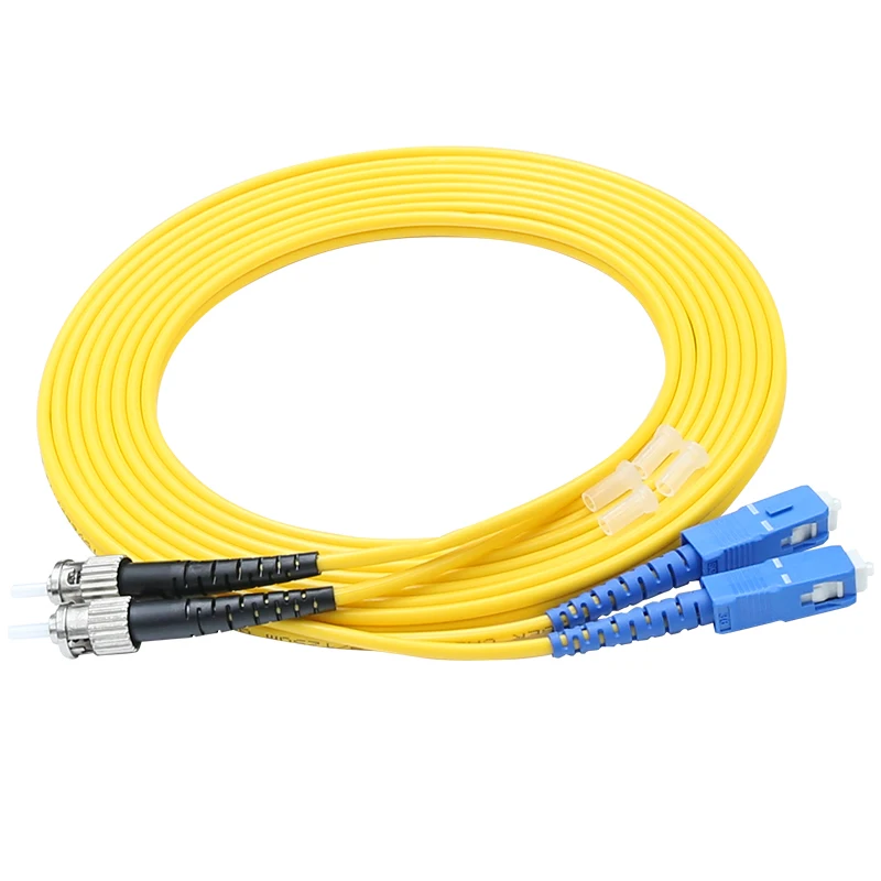 

10pcs SC/UPC to ST/UPC Optical Fiber Patch Cable Singlemode Duplex Fiber 3.0mm PVC 3Meters Fiber optic jumper cable sc-st