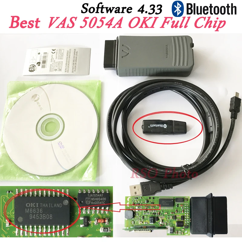 

VAS5054A ODIS v4.3.3 v4.2.3 vas5054 Full Chip OKI AMB2300 Bluetooth VAS 5054 4.33 Support UDS OBD2 Car Diagnostic Tool