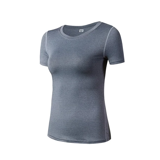 AALAMGEER женская летняя быстросохнущая футболка с короткими рукавами Для Бега Спортзала занятий спортом, облегающая футболка для фитнеса, Bresthable, рубашки для йоги, Майки для кроссфита - Цвет: D2003
