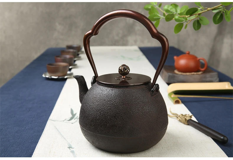 Top No Coated Top Grade Cast Iron Pot 1300ml Large Capacity of The Old Japan Iron Pots Boil Tea Kettle 2