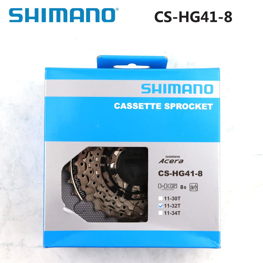 Shimano CS велосипедный HG41 8 кассета Звездочка горный велосипедный маховик MTB 8 скоростей кассета Звездочка 11-32 т 8 скоростей запчасти для велосипеда