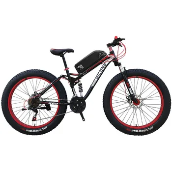 

26 inch Full suspension mountain E-bike fat Ebike Powerful Electric bike MTB 48V1500W ebike 27 speed off-road 4.0 fat tires