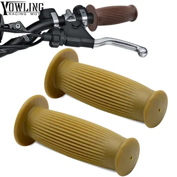 

7/8" 22cm Motorcycle Hand Grips Retro Handle Rubber Bar Gel Grip for Triumph Moto Guzzi DUCATI 848 /EVO SPORT 1000 MTS1100/S