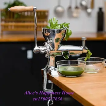 

Connector Hand wheat Grass Juicer Steel manual Auger Slow Juice Ideal for Fruit Vegetables Wheatgrass juice extractor