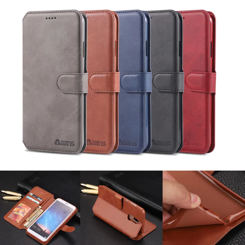 

Luxury High Quality Leather Wallet Phone Case for Huawei Mate 20 Lite Mate 10 Lite Full Cover Flip Stand Holder Phone Case coque