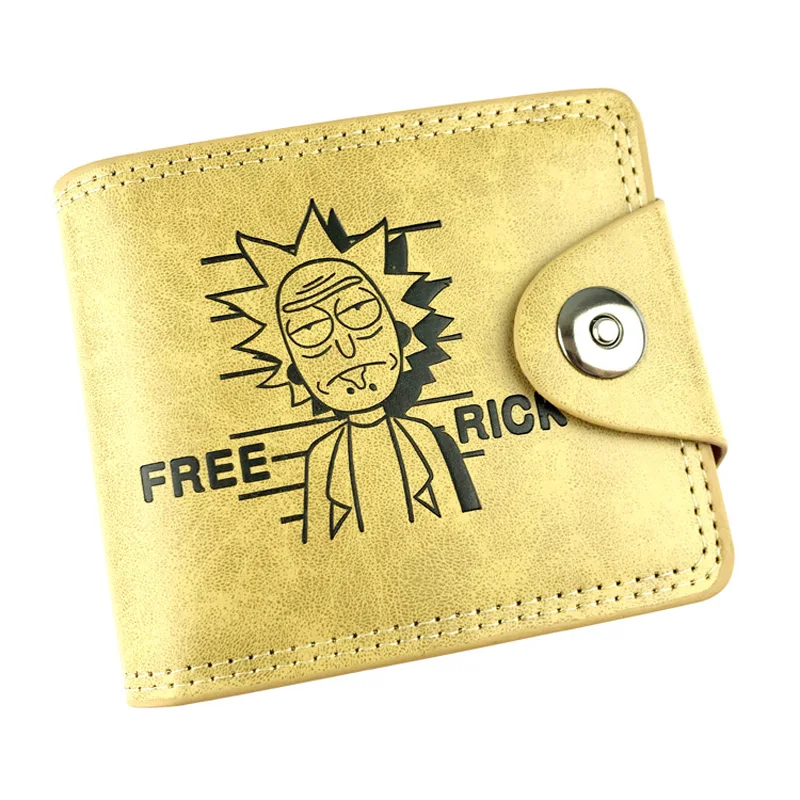 

Kawaii Cartoon Rick and Morty Purse Dollar Price Leather Short Wallets carteira Gifts Kids Boys Girls Card Holder Coin Wallet