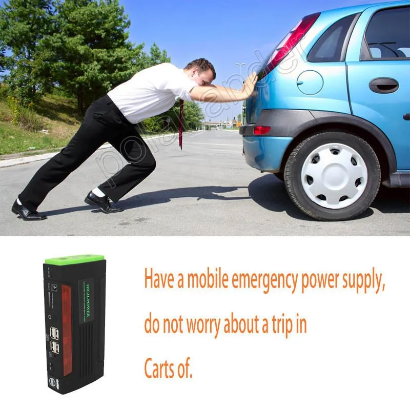 Автомобильное зарядное устройство пусковое устройство power Bank Digitals Compass jumper Car jump starter для автомобильного аккумулятора Booster ЖК-дисплей фонари SOS