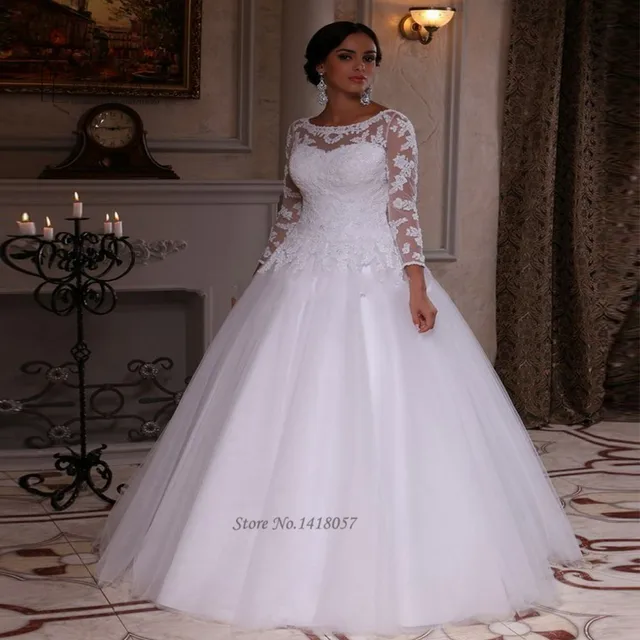 encaje blanco vestido de tallas grandes vestido de noiva para 2016