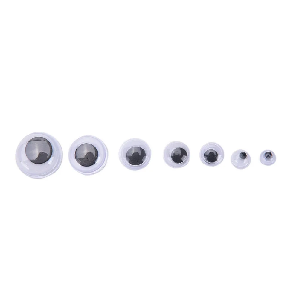 700 шт. Пластиковые самоклеящиеся Глазные яблоки 4/5/6/7/8/10/12 мм|eye round|google eyespuppet eyes |