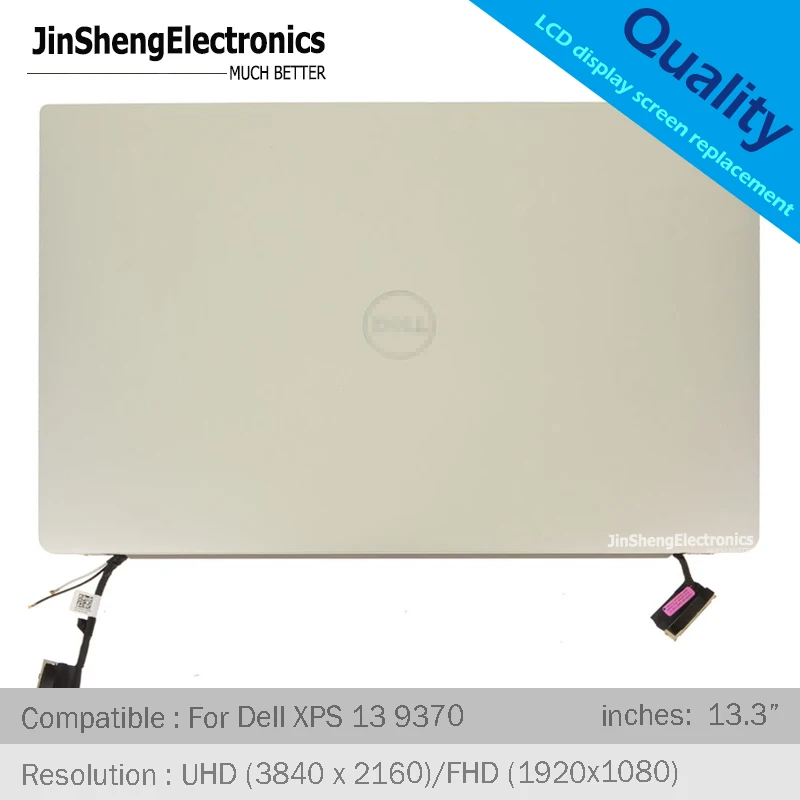 Для Dell XPS 13 9370 3 &quotUHD FHD ЖК дисплей задняя крышка петли зеркальный экран дигитайзер