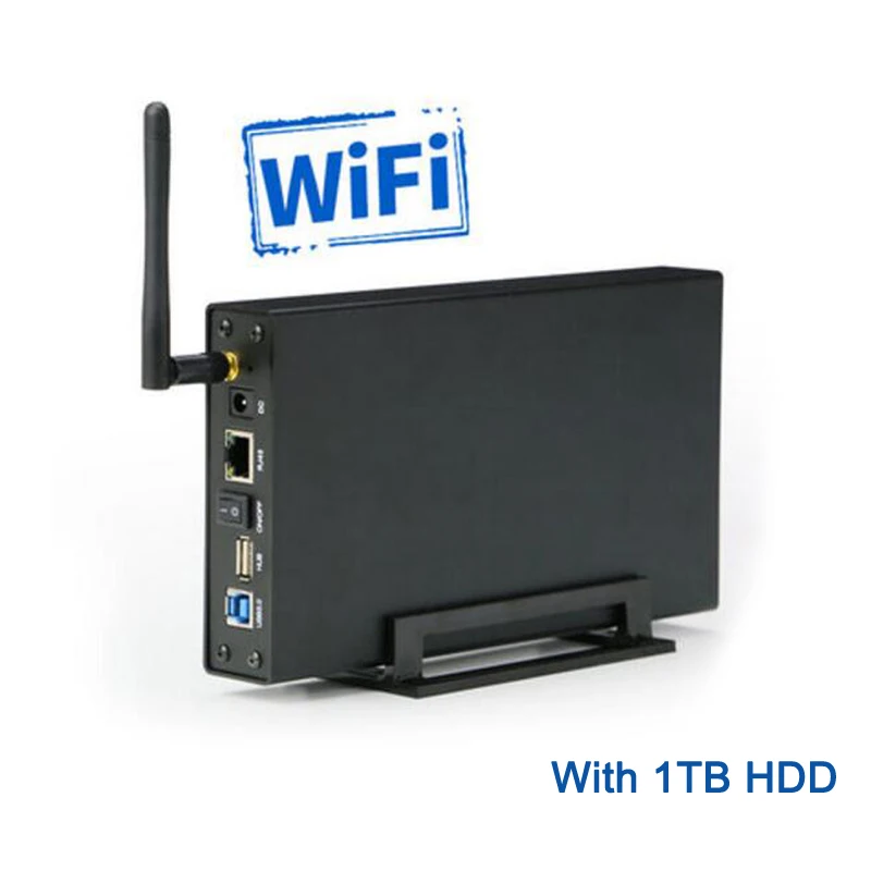  Disco Duro mecánico externo de 1TB amplificador de señal Wifi inalámbrico de 35 pulgadas caja de di