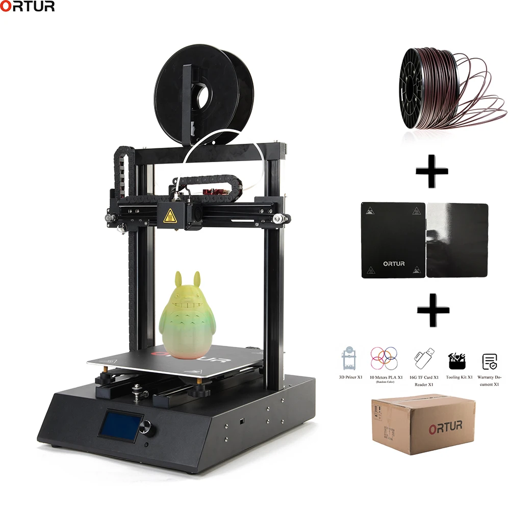 

Ortur Open Source FDM 3D Printer with Large Printer Area260*310*305MM Industrial Linear Guide Rail Break-resuming 3D Printer Kit