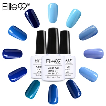 

Elite99 Blue Color Gel Nail Polish All 36pcs Gel Varnish Soak Off UV LED Lamp Gel Lacquer Semi Permanent Colorful Gel Set