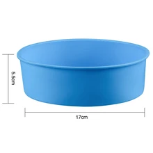 Горячая 6 дюймов силиконовая форма для торта Круглая для муссов хлеба Muffin Pan bakeware форма выпечки лоток NDS66