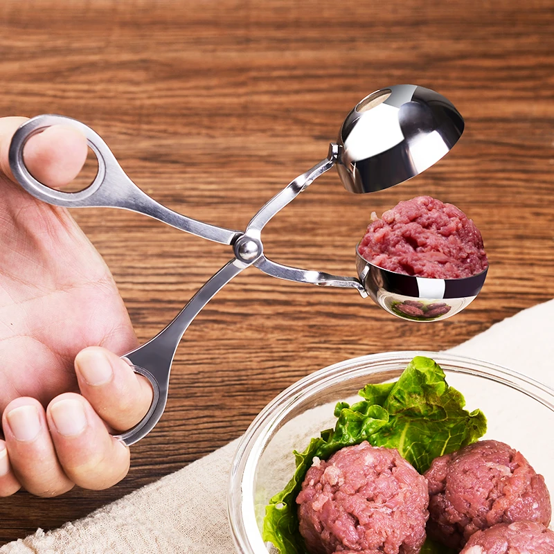 

Migecon Stainless Steel Meat Ball Makers DIY Fish Baller DIY Food Clip Meatball Mold Tools for Home Kitchen